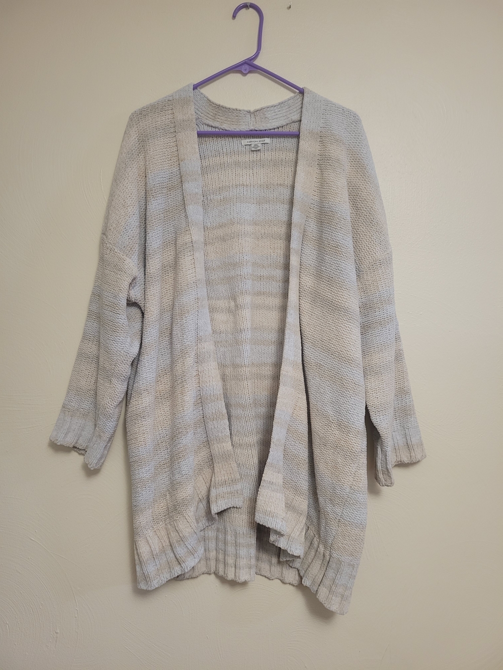 American Eagle Outfitters Oversized Striped Open-Front Cardigan Size XS